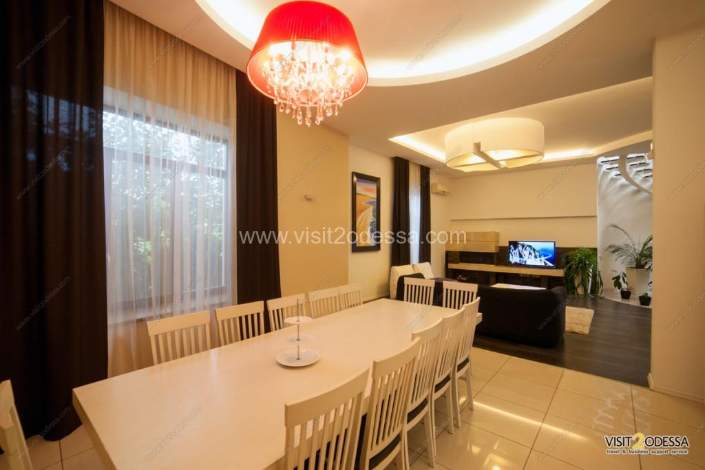 The hall for guests, with a fireplace. Luxury Villa Arcadia Odessa Luxury interior 5 bedroom Villa Odessa